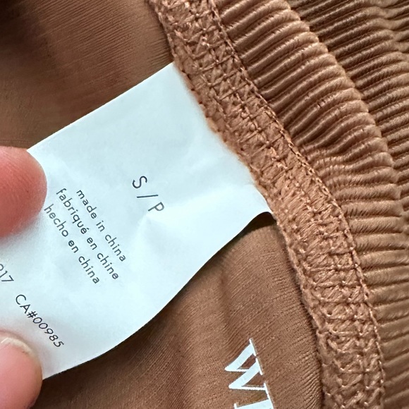 NWT- WeWoreWhat x Revolve Solid High Rise Chain Legging in Solid Rib Brown - Picture 9 of 14